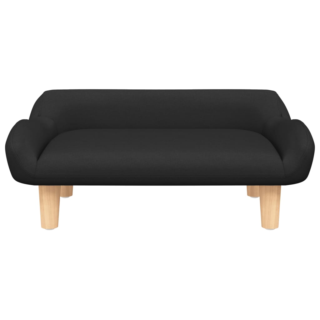 Vidaxl hondenmand 70x40x24 cm stof zwart