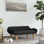 Vidaxl hondenmand 70x40x24 cm stof zwart