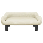 Vidaxl hondenmand 70x40x24 cm fluweel crèmekleurig