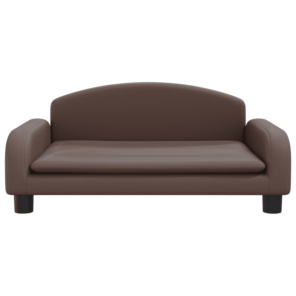Vidaxl hondenmand 70x45x30 cm kunstleer bruin