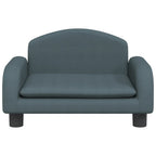 Vidaxl hondenmand 50x40x30 cm stof donkergrijs