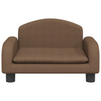 Vidaxl hondenmand 50x40x30 cm stof bruin