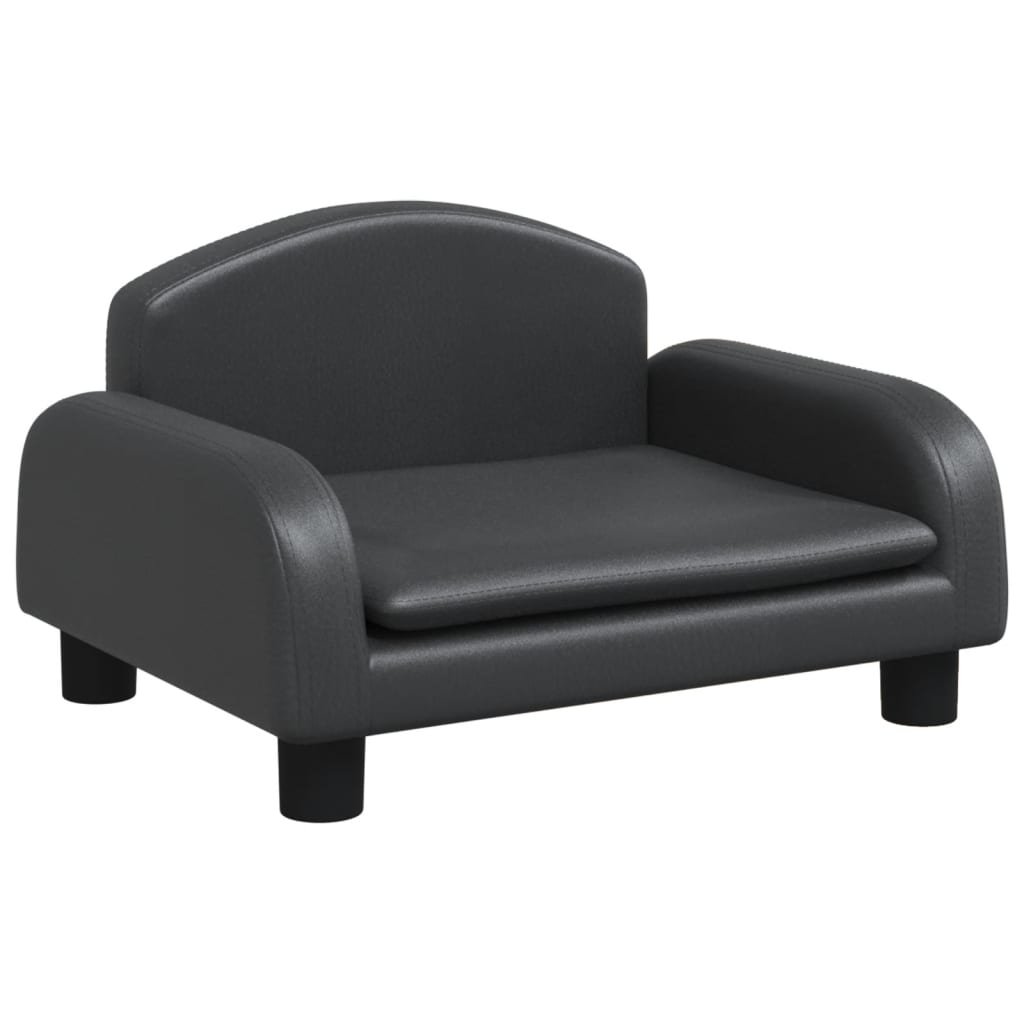 Vidaxl hondenmand 50x40x30 cm kunstleer zwart