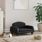 Vidaxl hondenmand 50x40x30 cm kunstleer zwart
