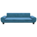 Vidaxl hondenmand 100x54x33 cm fluweel blauw