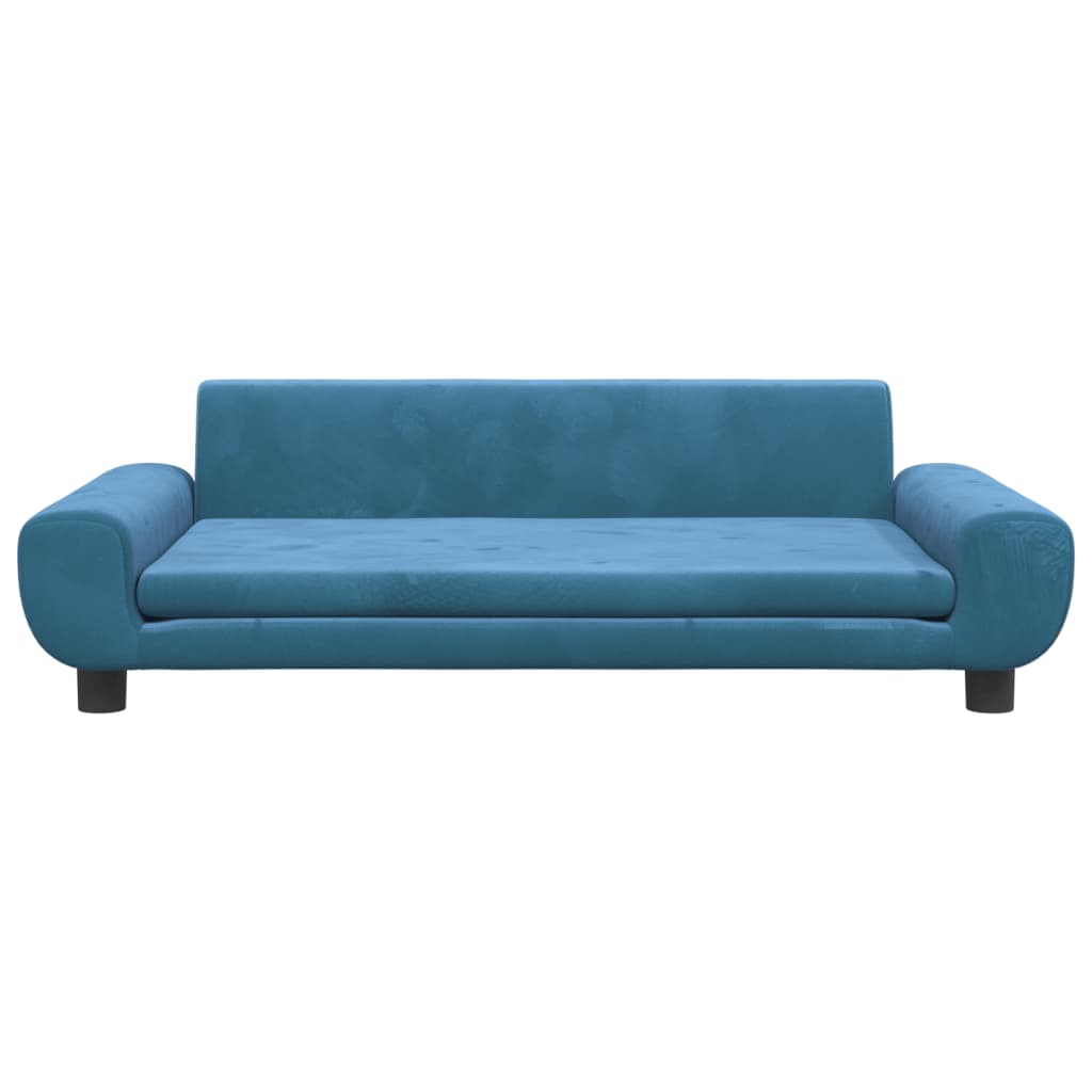 Vidaxl hondenmand 100x54x33 cm fluweel blauw