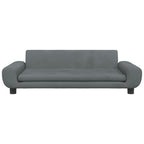 Vidaxl hondenmand 100x54x33 cm fluweel donkergrijs