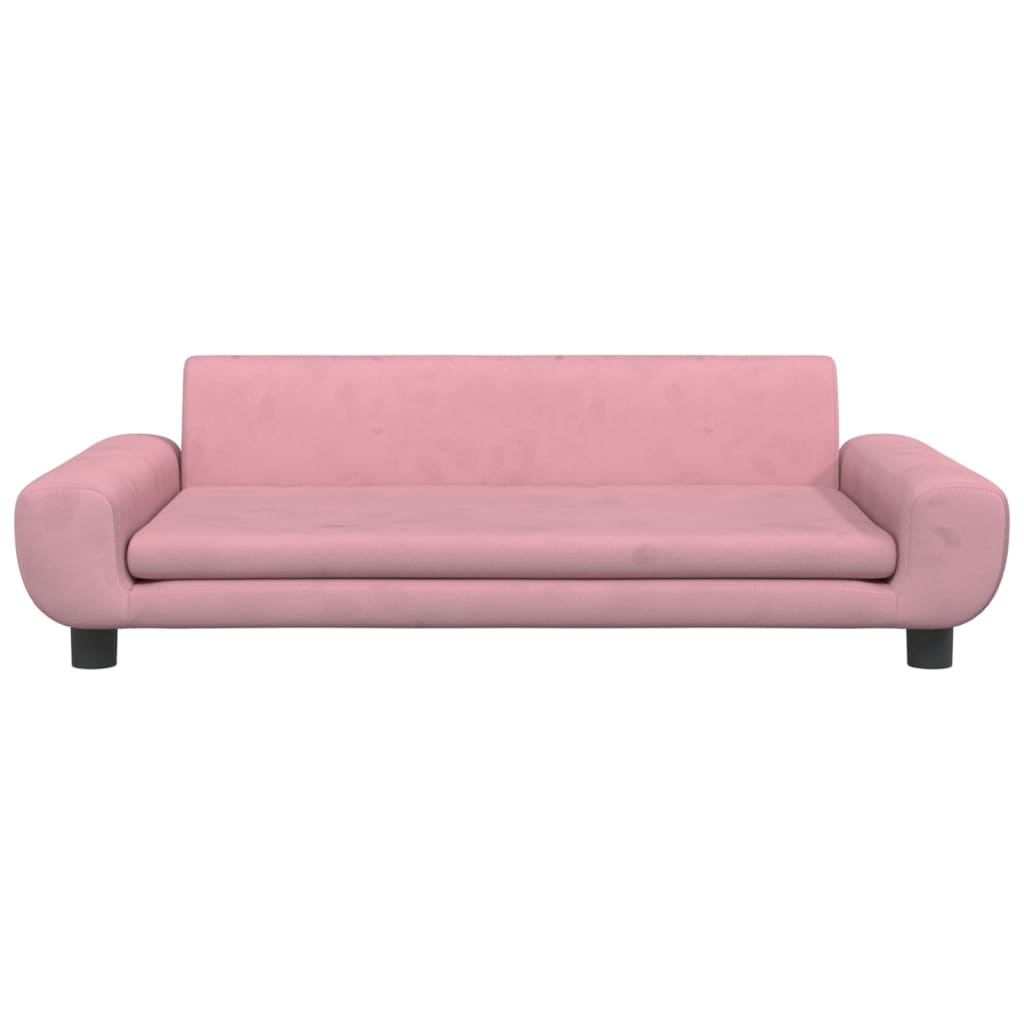 Vidaxl hondenmand 100x54x33 cm fluweel roze