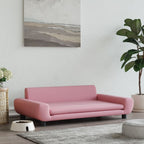Vidaxl hondenmand 100x54x33 cm fluweel roze