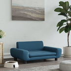Vidaxl hondenmand 70x45x33 cm fluweel blauw