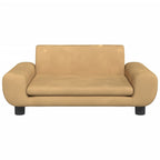 Vidaxl hondenmand 70x45x33 cm fluweel bruin