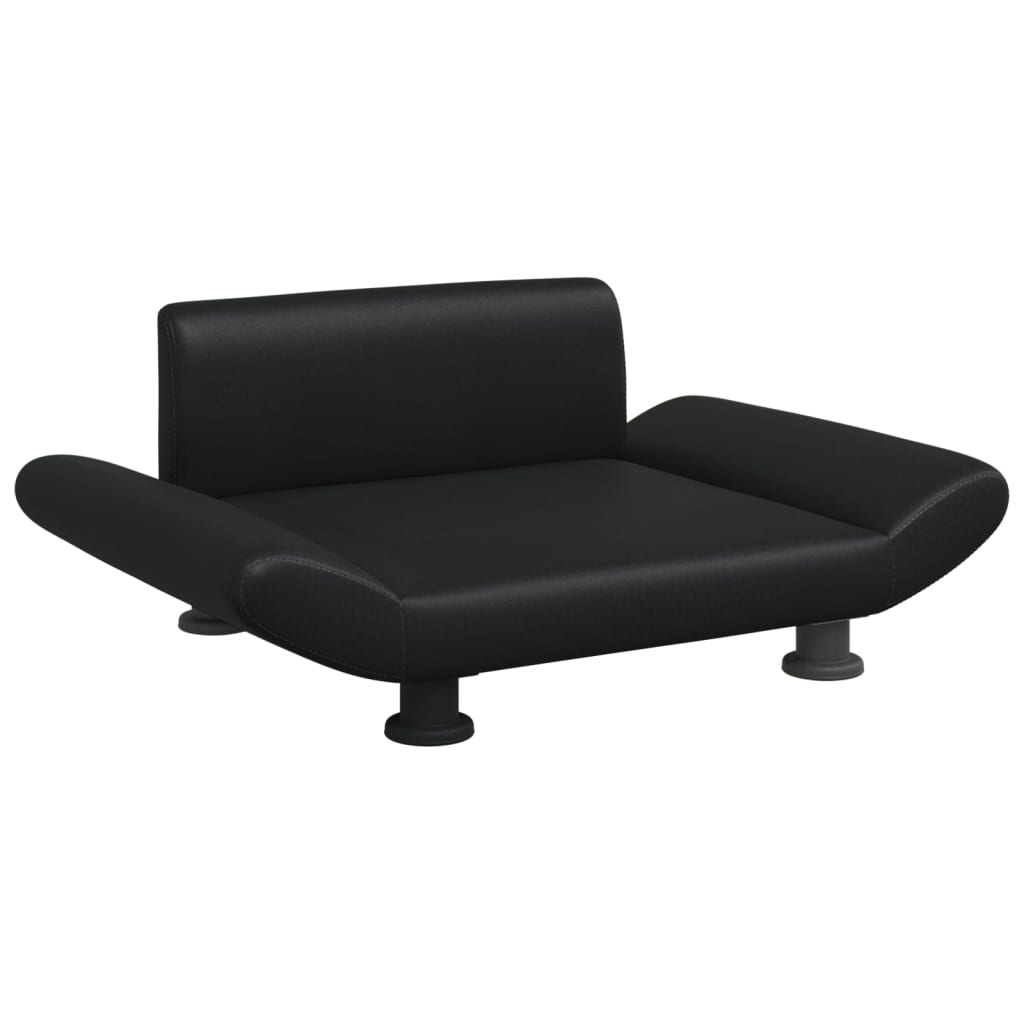 Vidaxl hondenmand 70x45x28 cm kunstleer zwart