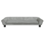 Vidaxl hondenmand 100x50x21 cm fluweel lichtgrijs