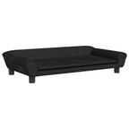 VidaXL Hondenmand 100x50x21 cm fluweel zwart