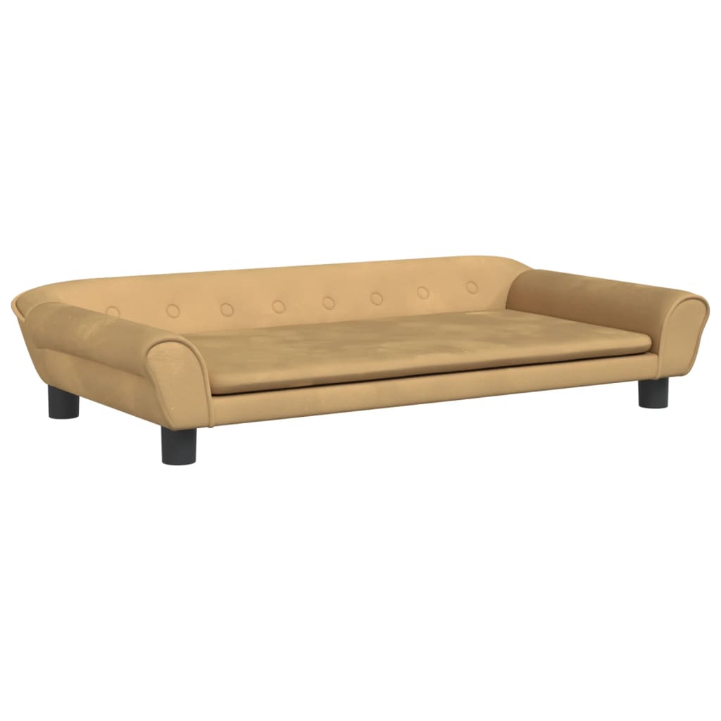 Vidaxl hondenmand 100x50x21 cm fluweel bruin