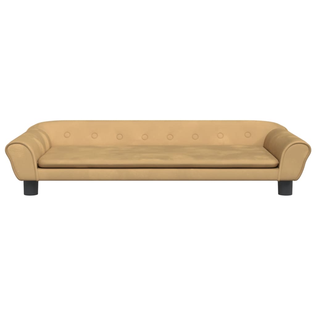 Vidaxl hondenmand 100x50x21 cm fluweel bruin