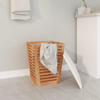 Vidaxl badkamerkruk 40,5x40,5x56 cm massief walnotenhout