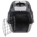 Vidaxl reismand 55x36x35 cm polypropeen grijs en zwart
