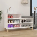 Vidaxl schoenenkast 102x36x60 cm bewerkt hout wit