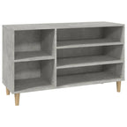 Vidaxl schoenenkast 102x36x60 cm bewerkt hout betongrijs