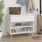 Vidaxl schoenenkast 70x36x60 cm bewerkt hout wit