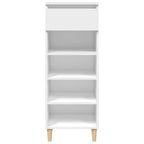 Vidaxl schoenenkast 40x36x105 cm bewerkt hout wit