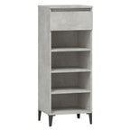 Vidaxl schoenenkast 40x36x105 cm bewerkt hout betongrijs