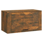 Vidaxl wandschoenenkast 70x35x38 cm massief grenenhout gerookt eiken