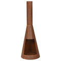 Ambiance haard met schoorsteen ambient 100 cm roestkleurig