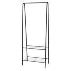Storage solutions kledingrek met 2 lagen 61x34x152 cm