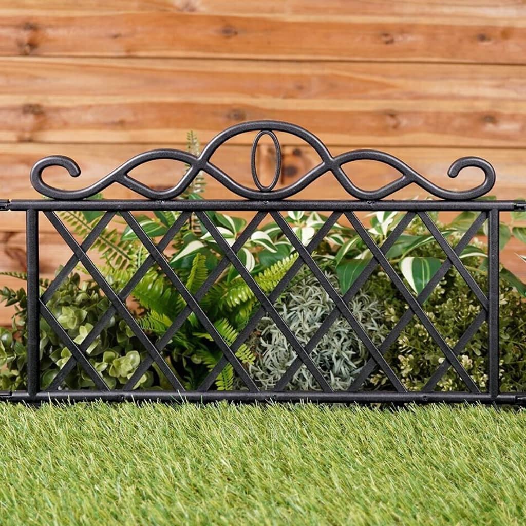 ProGarden ProGarden Tuinhek decoratief 5 st 48x34 cm polypropeen zwart