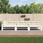 Vidaxl palletkussens 7 st stof crèmekleurig