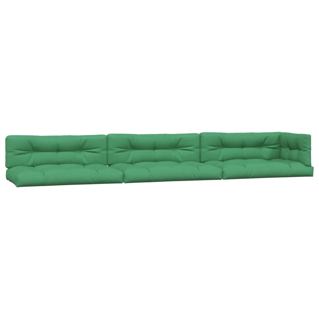 VidaXL Palletkussens 7 st stof groen