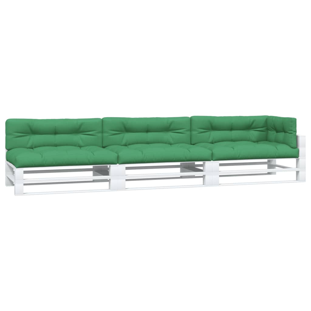 VidaXL Palletkussens 7 st stof groen