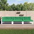 VidaXL Palletkussens 7 st stof groen