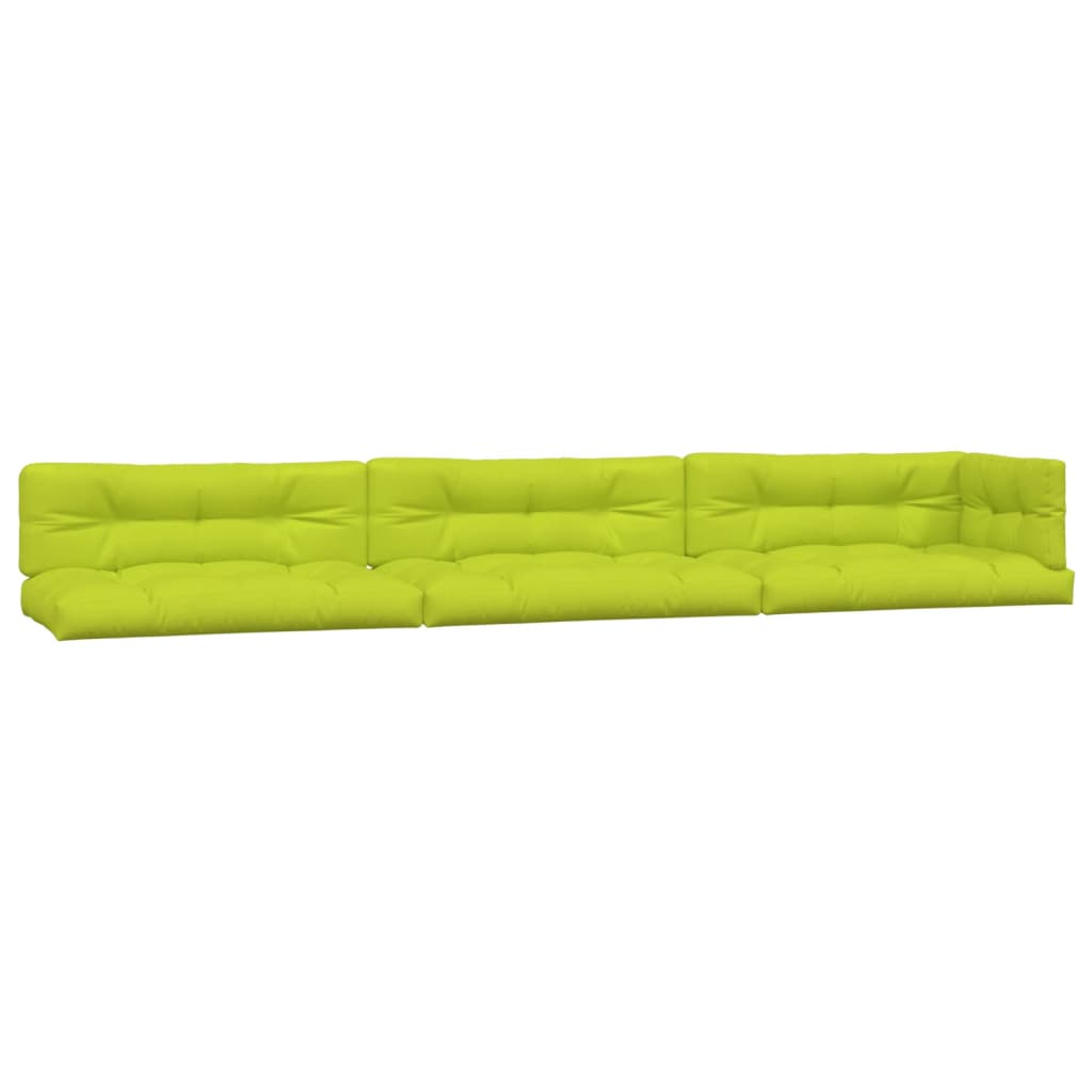 VidaXL Palletkussens 7 st stof heldergroen