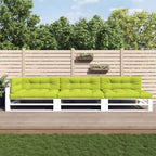 VidaXL Palletkussens 7 st stof heldergroen