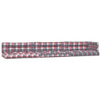 VidaXL Palletkussens 7 st stof ruitpatroon rood