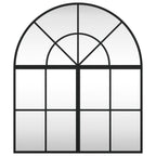 VidaXL Wandspiegel boog 60x70 cm ijzer zwart