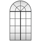 Vidaxl wandspiegel boog 60x110 cm ijzer zwart