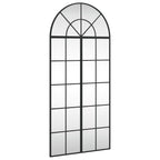 Vidaxl wandspiegel boog 60x130 cm ijzer zwart