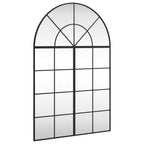 Vidaxl wandspiegel boog 80x120 cm ijzer zwart