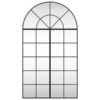 Vidaxl wandspiegel boog 80x140 cm ijzer zwart