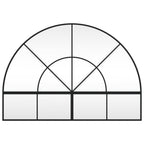 VidaXL Wandspiegel boog 100x70 cm ijzer zwart