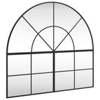 Vidaxl wandspiegel boog 100x90 cm ijzer zwart