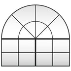 Vidaxl wandspiegel boog 100x90 cm ijzer zwart