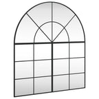 Vidaxl wandspiegel boog 100x110 cm ijzer zwart