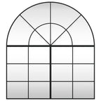 Vidaxl wandspiegel boog 100x110 cm ijzer zwart