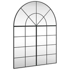 Vidaxl wandspiegel boog 100x130 cm ijzer zwart