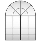 Vidaxl wandspiegel boog 100x130 cm ijzer zwart